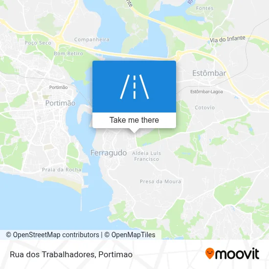 Rua dos Trabalhadores map