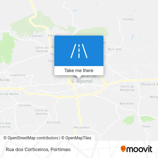 Rua dos Corticeiros map