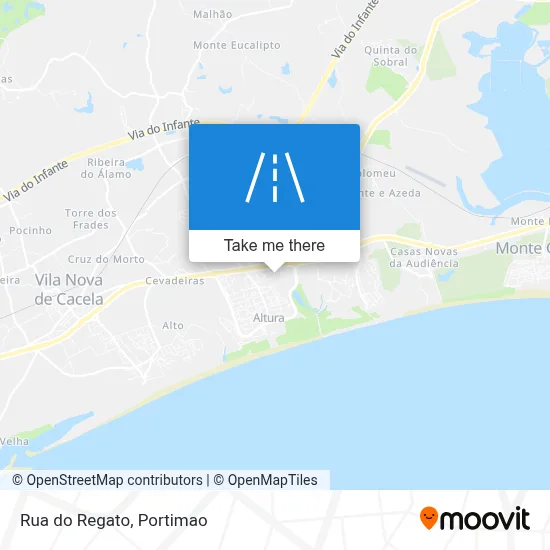 Rua do Regato map