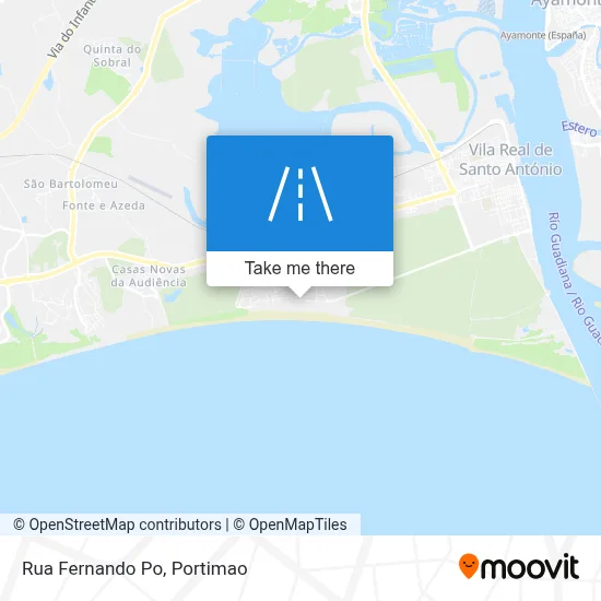 Rua Fernando Po map