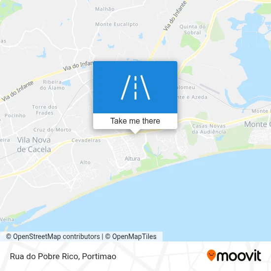 Rua do Pobre Rico map