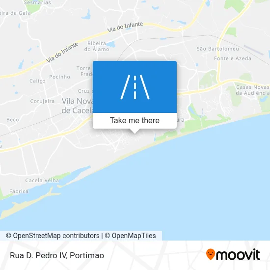 Rua D. Pedro IV map
