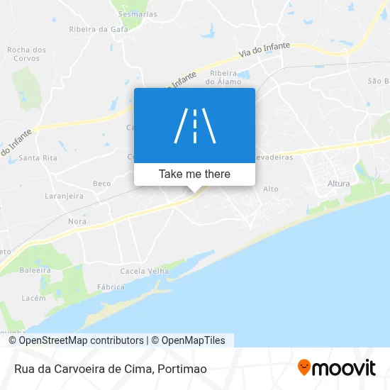 Rua da Carvoeira de Cima map