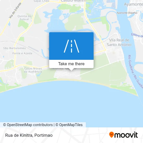 Rua de Kinitra map