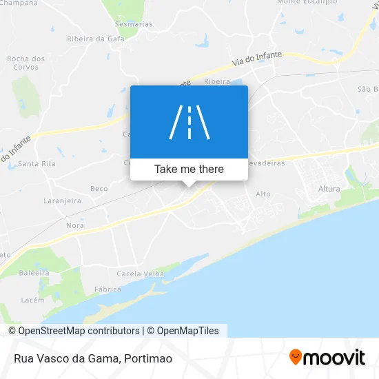 Rua Vasco da Gama map