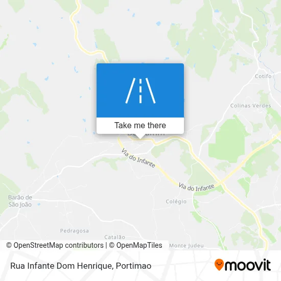 Rua Infante Dom Henrique map