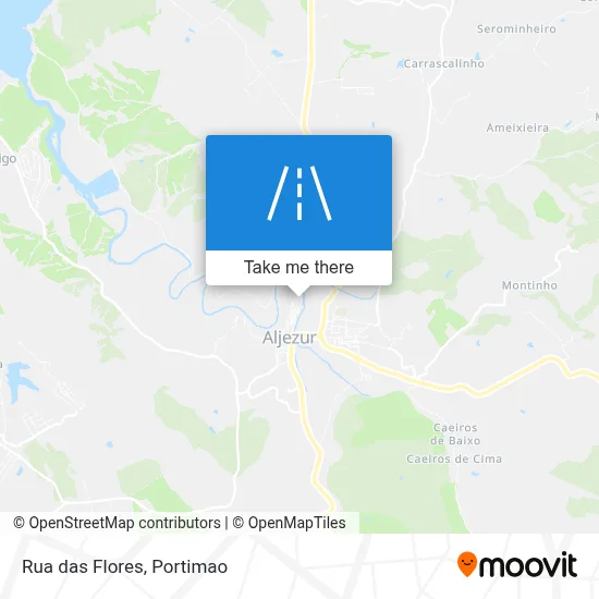 Rua das Flores map