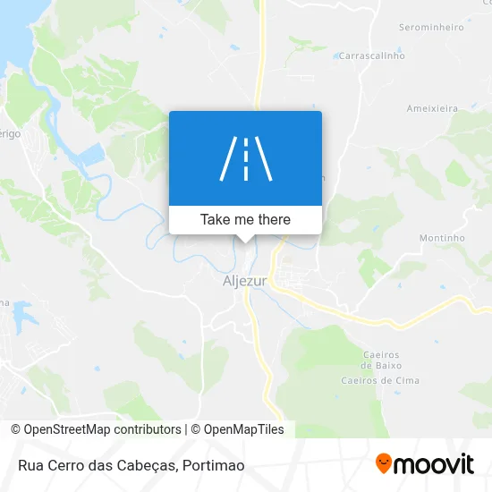 Rua Cerro das Cabeças map