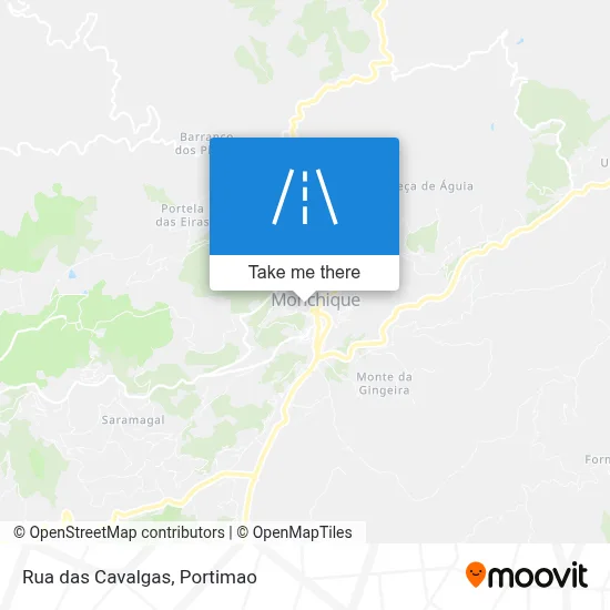 Rua das Cavalgas map