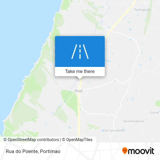Rua do Poente map