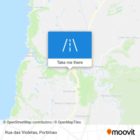 Rua das Violetas map