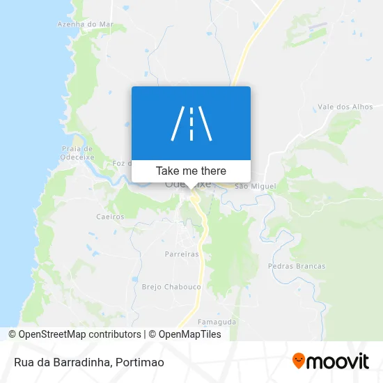 Rua da Barradinha map