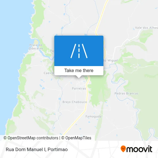 Rua Dom Manuel I map