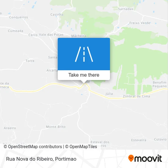 Rua Nova do Ribeiro map