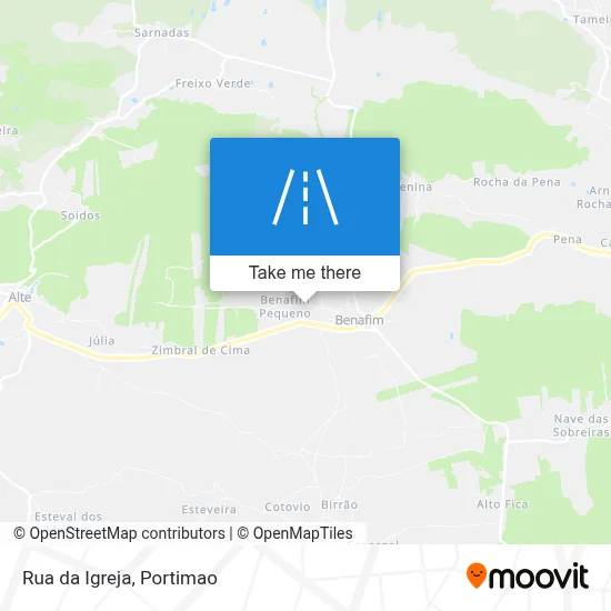 Rua da Igreja map