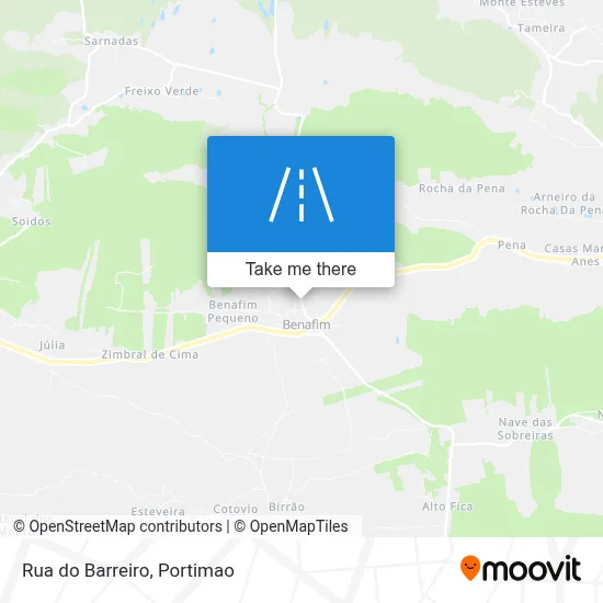 Rua do Barreiro map