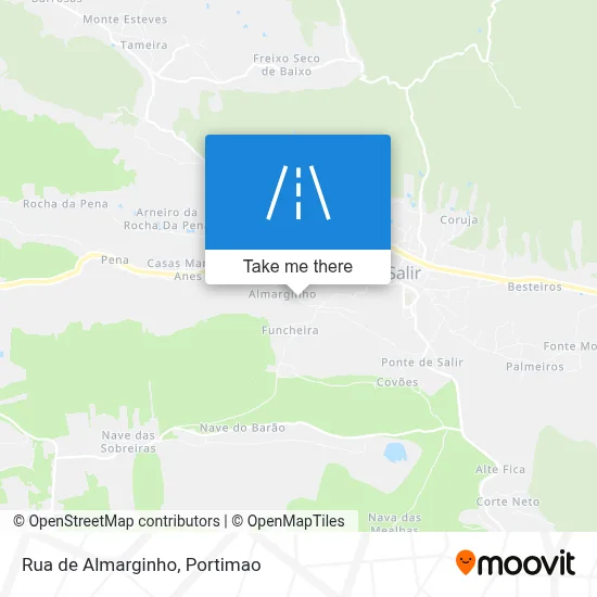 Rua de Almarginho map