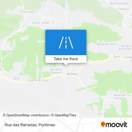 Rua das Barradas map