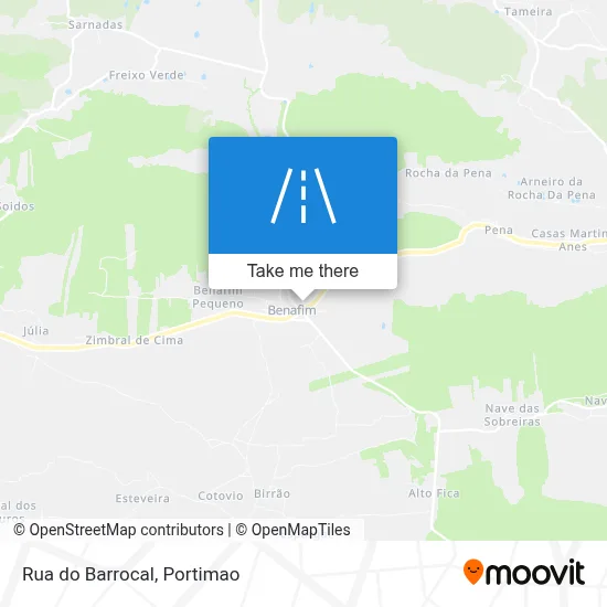 Rua do Barrocal map