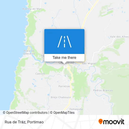 Rua de Tráz map