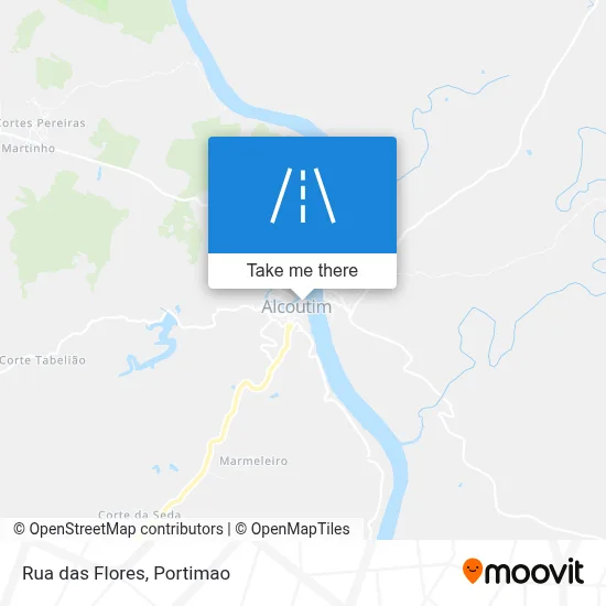 Rua das Flores map