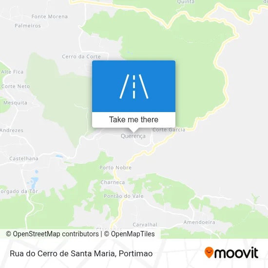 Rua do Cerro de Santa Maria map