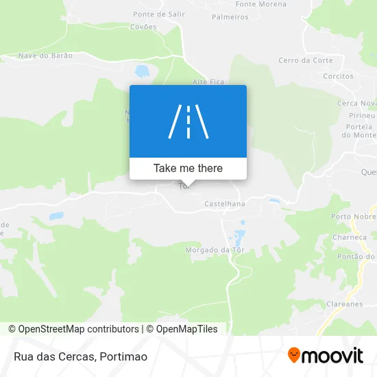 Rua das Cercas map