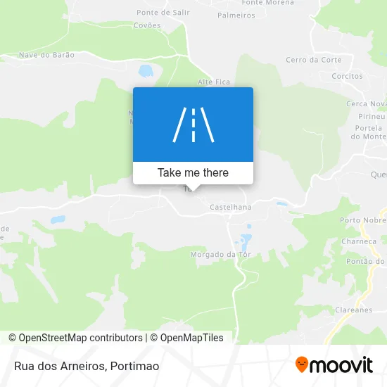 Rua dos Arneiros map