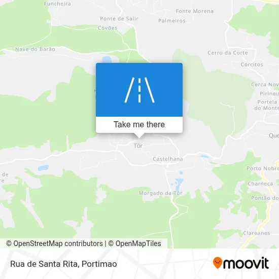 Rua de Santa Rita map