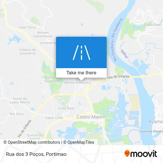 Rua dos 3 Poços map