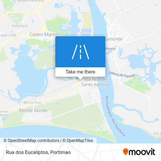 Rua dos Eucaliptos map