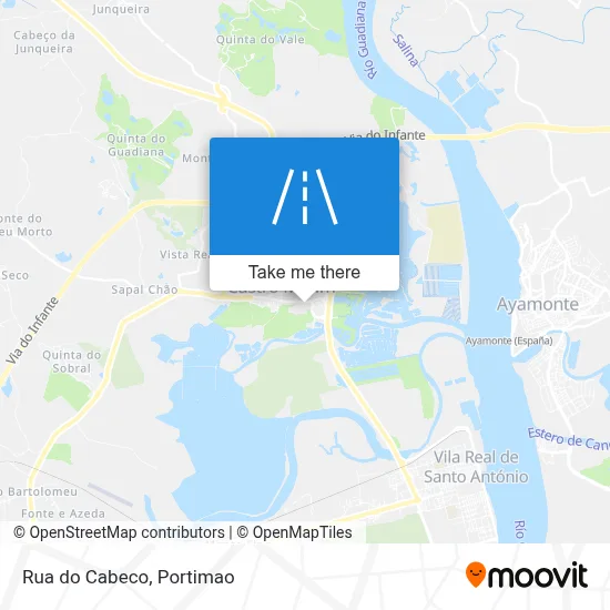 Rua do Cabeco map