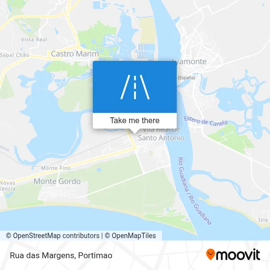 Rua das Margens map