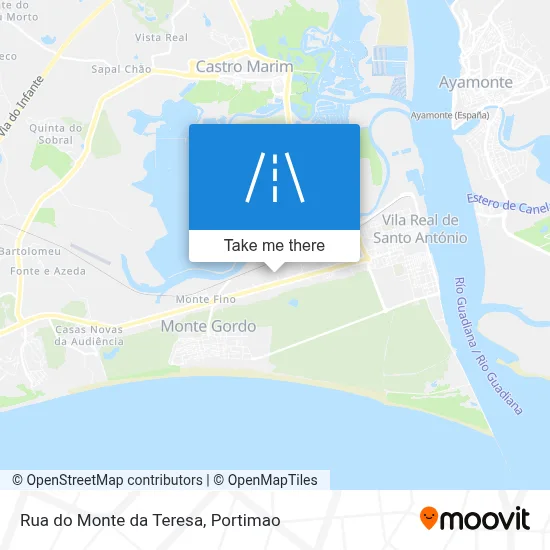 Rua do Monte da Teresa map