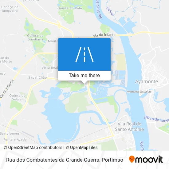 Rua dos Combatentes da Grande Guerra map