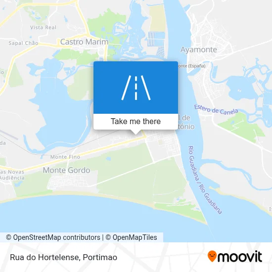 Rua do Hortelense map