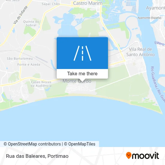 Rua das Baleares map