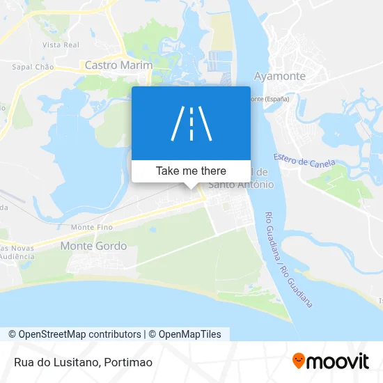 Rua do Lusitano map