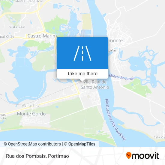 Rua dos Pombais map