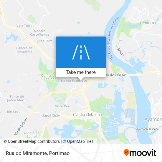 Rua do Miramonte map