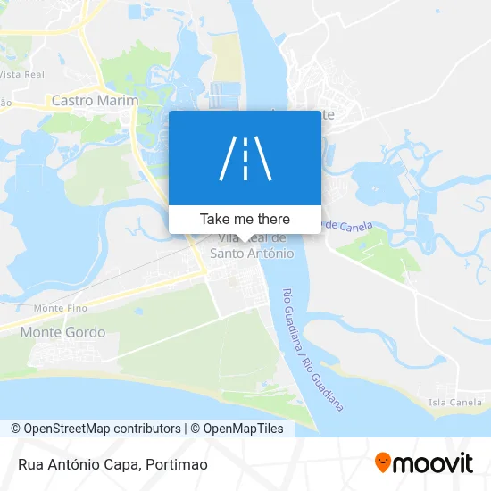 Rua António Capa map