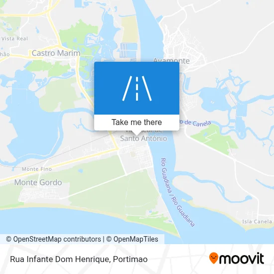 Rua Infante Dom Henrique map