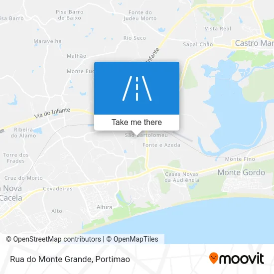 Rua do Monte Grande map