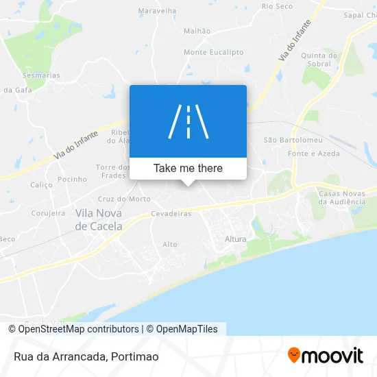 Rua da Arrancada map