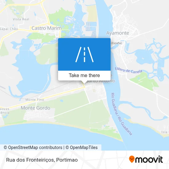 Rua dos Fronteiriços map