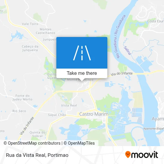 Rua da Vista Real map