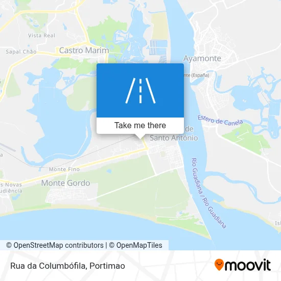 Rua da Columbófila map