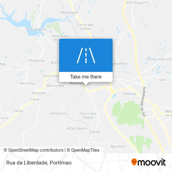 Rua da Liberdade map