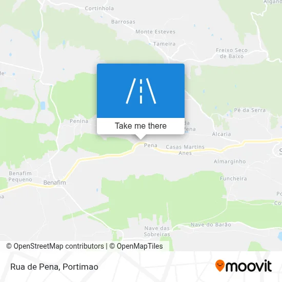 Rua de Pena map