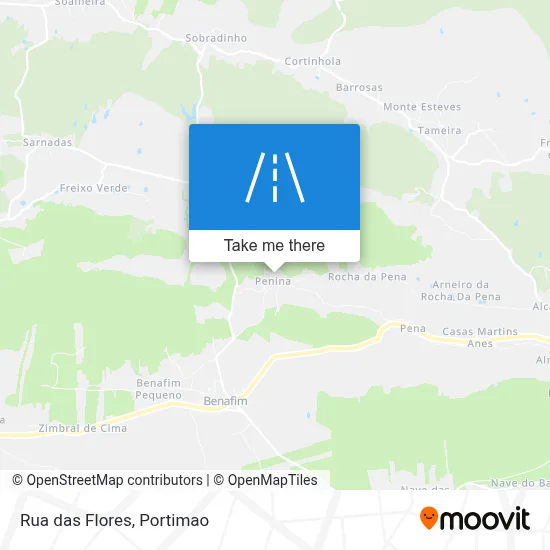 Rua das Flores map